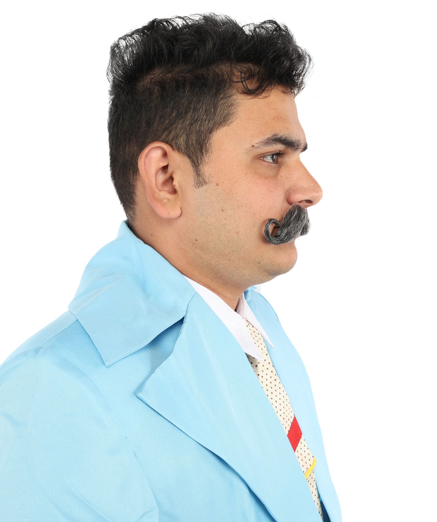 Wigs2you MU-014 メンズ ローリーフィンガーズ スタイル 口ひげセット | グレー コスプレ ひげ