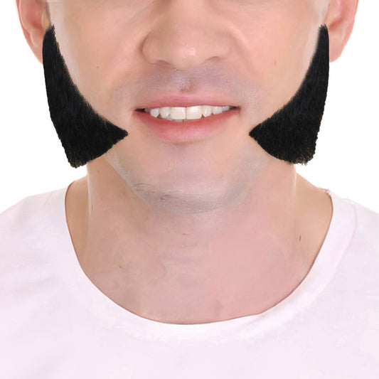 Wigs2you MU-019 黒髪メンズマトンチョップ人毛ヒゲスタイル