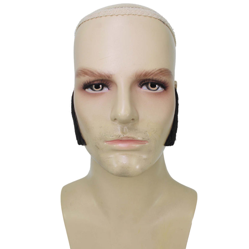 Wigs2you MU-019 黒髪メンズマトンチョップ人毛ヒゲスタイル