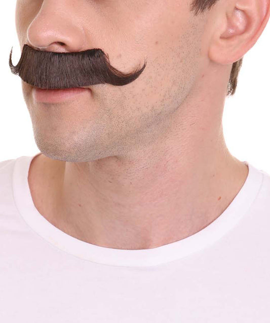 Wigs2you MU-026 大人用メンズ メカニカルジーニアス カーリー マスタッシュ ブラウン