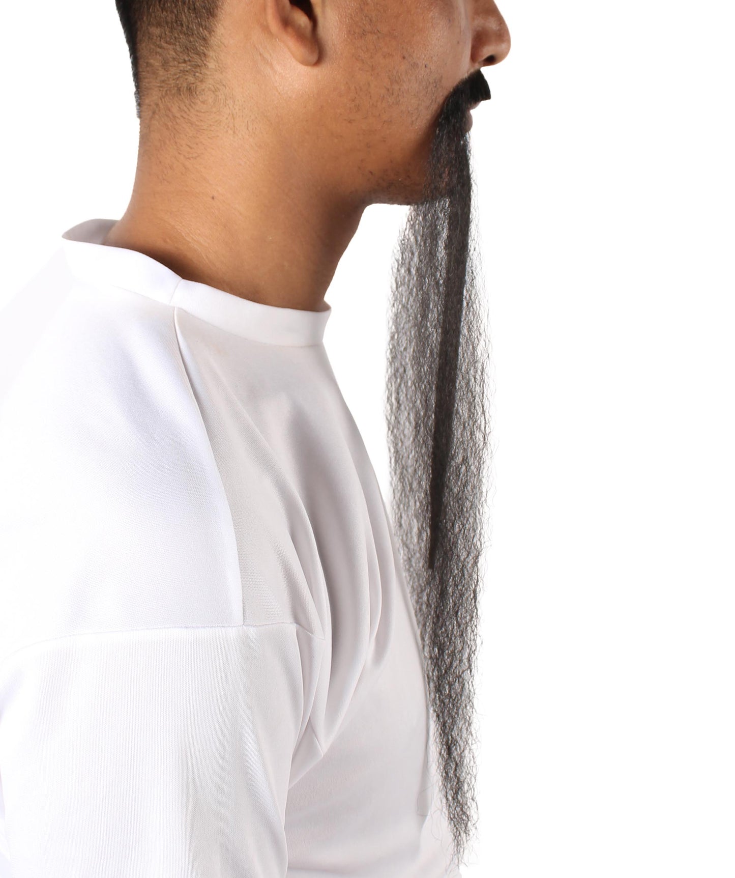 Wigs2you MU-028 中国皇帝の髭 | コスプレに最適な超ロング黒髭