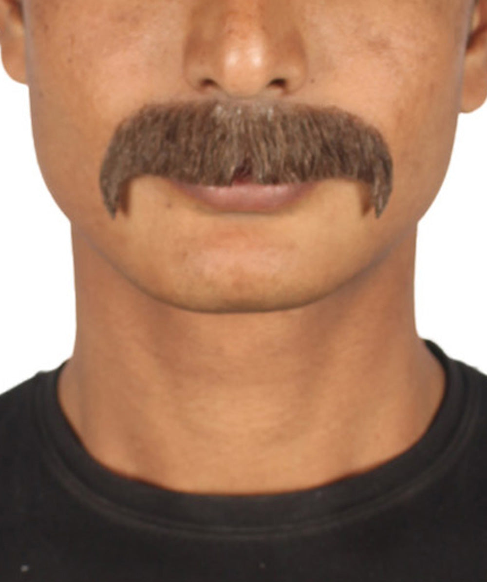 Wigs2you MU-044 メンズ馬蹄型口ひげセット | ブラウンコスプレ用ひげ