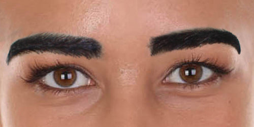 Wigs2you MU-061 女性用 人毛 眉毛 コスプレ 顔の毛 ブラック