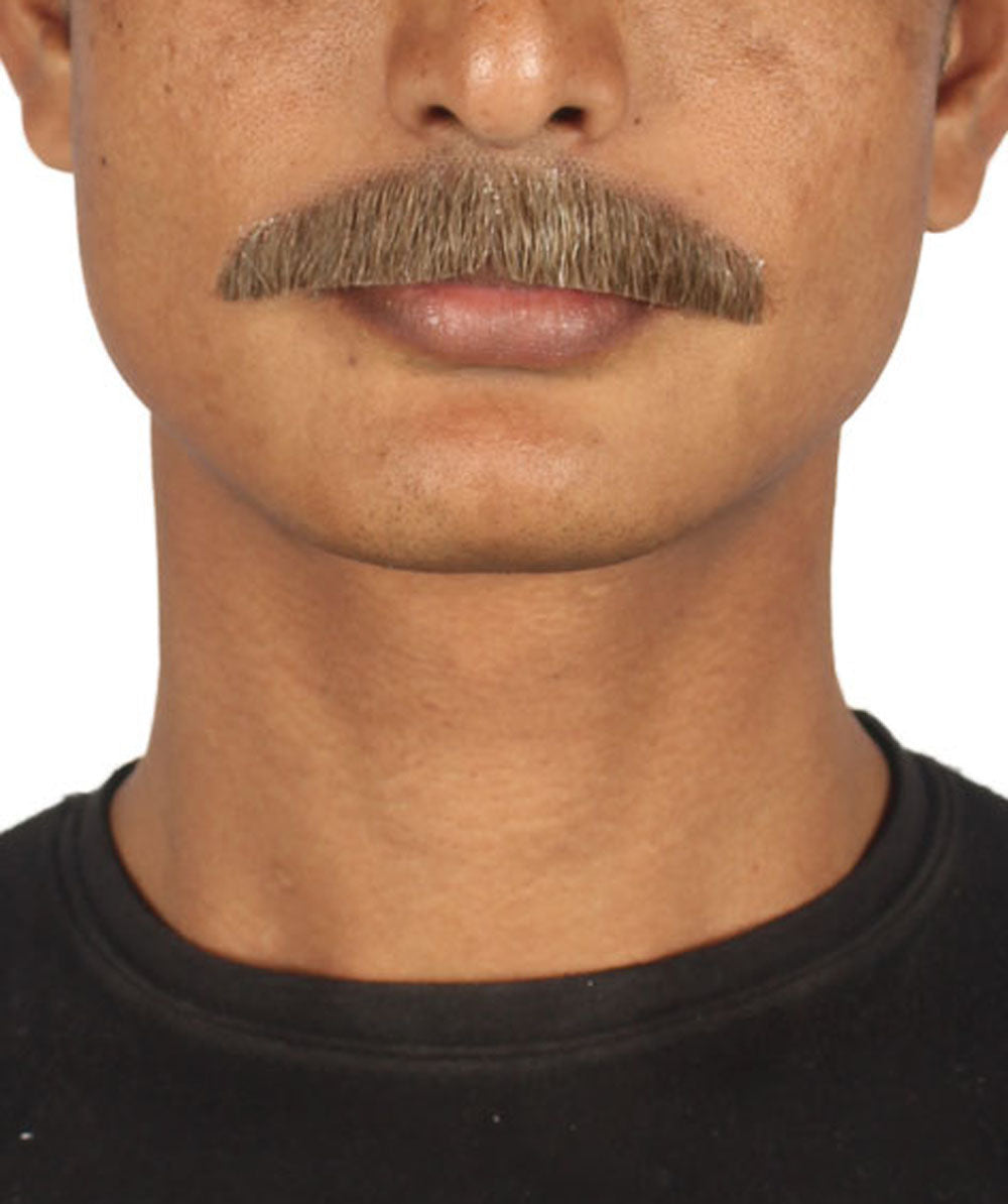 Wigs2you MU-065 メンズ ペインターブラシ風 口ひげセット | ブラウン コスプレ ひげ