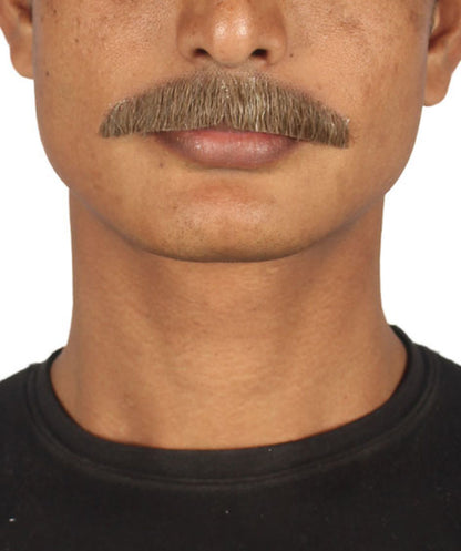 Wigs2you MU-065 メンズ ペインターブラシ風 口ひげセット | ブラウン コスプレ ひげ