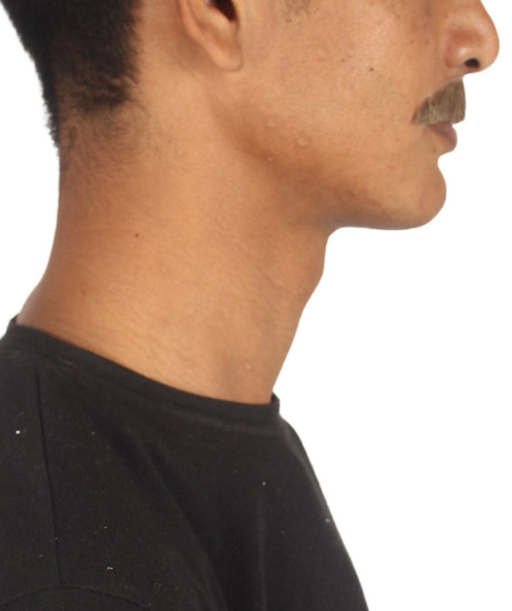 Wigs2you MU-065 メンズ ペインターブラシ風 口ひげセット | ブラウン コスプレ ひげ