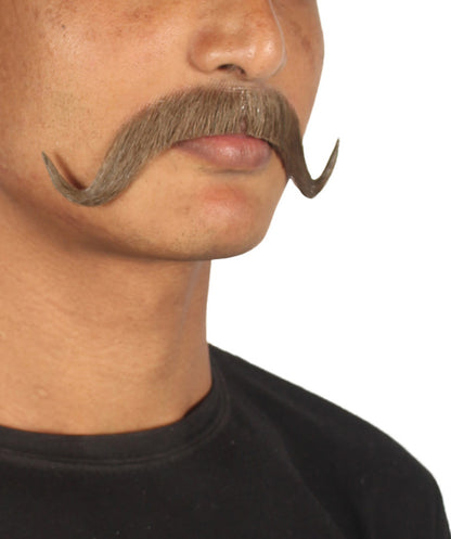 Wigs2you MU-066 メンズ スタイリッシュ 口ひげセット | ブラウン コスプレ ひげ