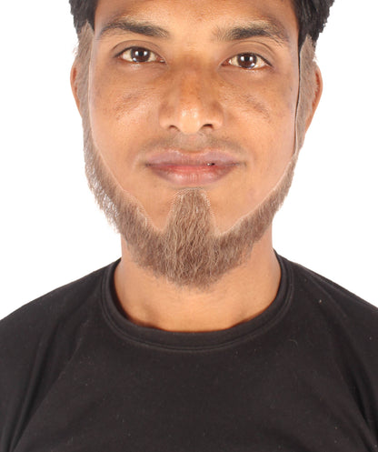 Wigs2you MU-069 メンズ アンカー 人毛 ショート丈 ひげ | ブラウン