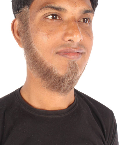 Wigs2you MU-069 メンズ アンカー 人毛 ショート丈 ひげ | ブラウン