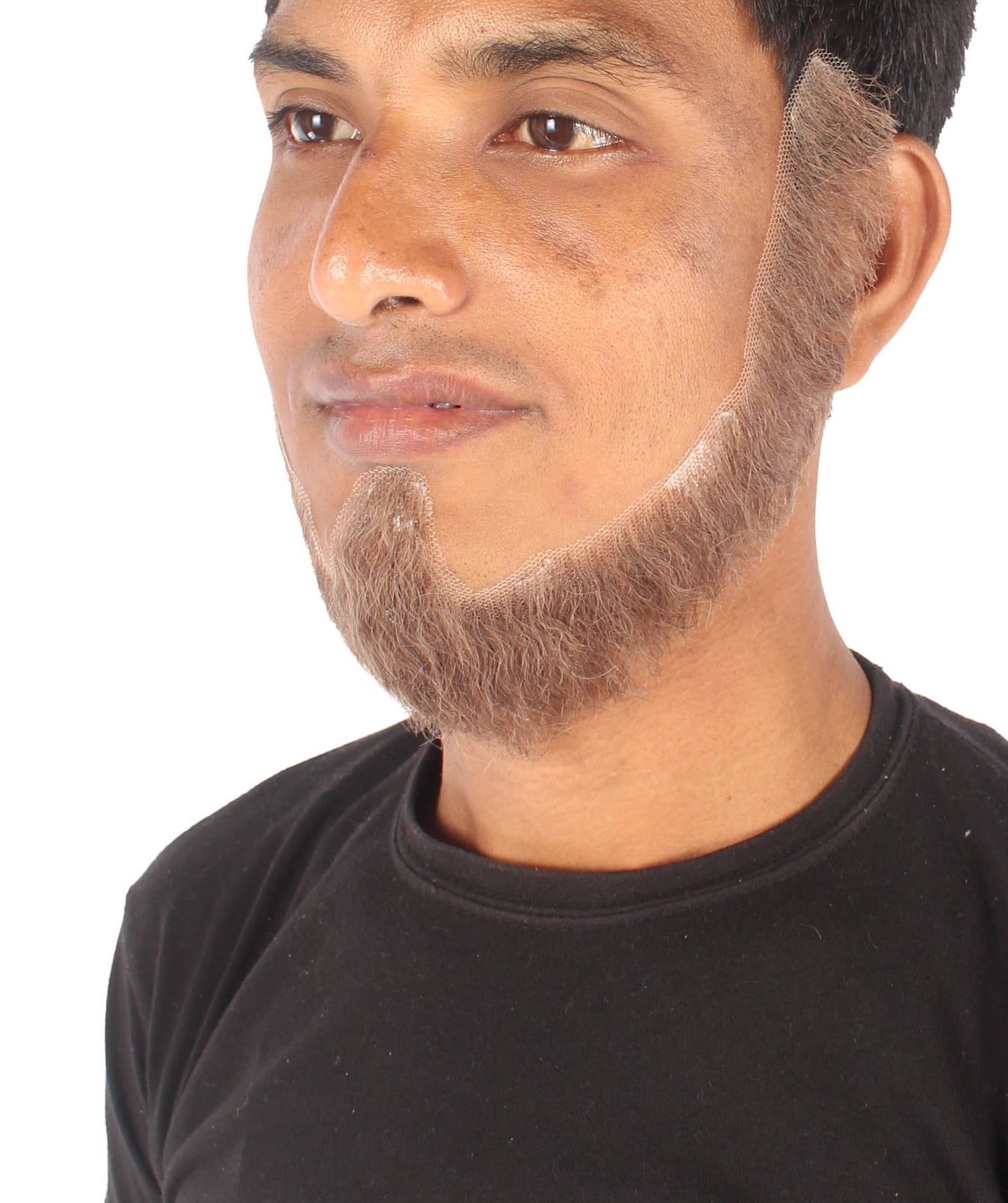 Wigs2you MU-069 メンズ アンカー 人毛 ショート丈 ひげ | ブラウン