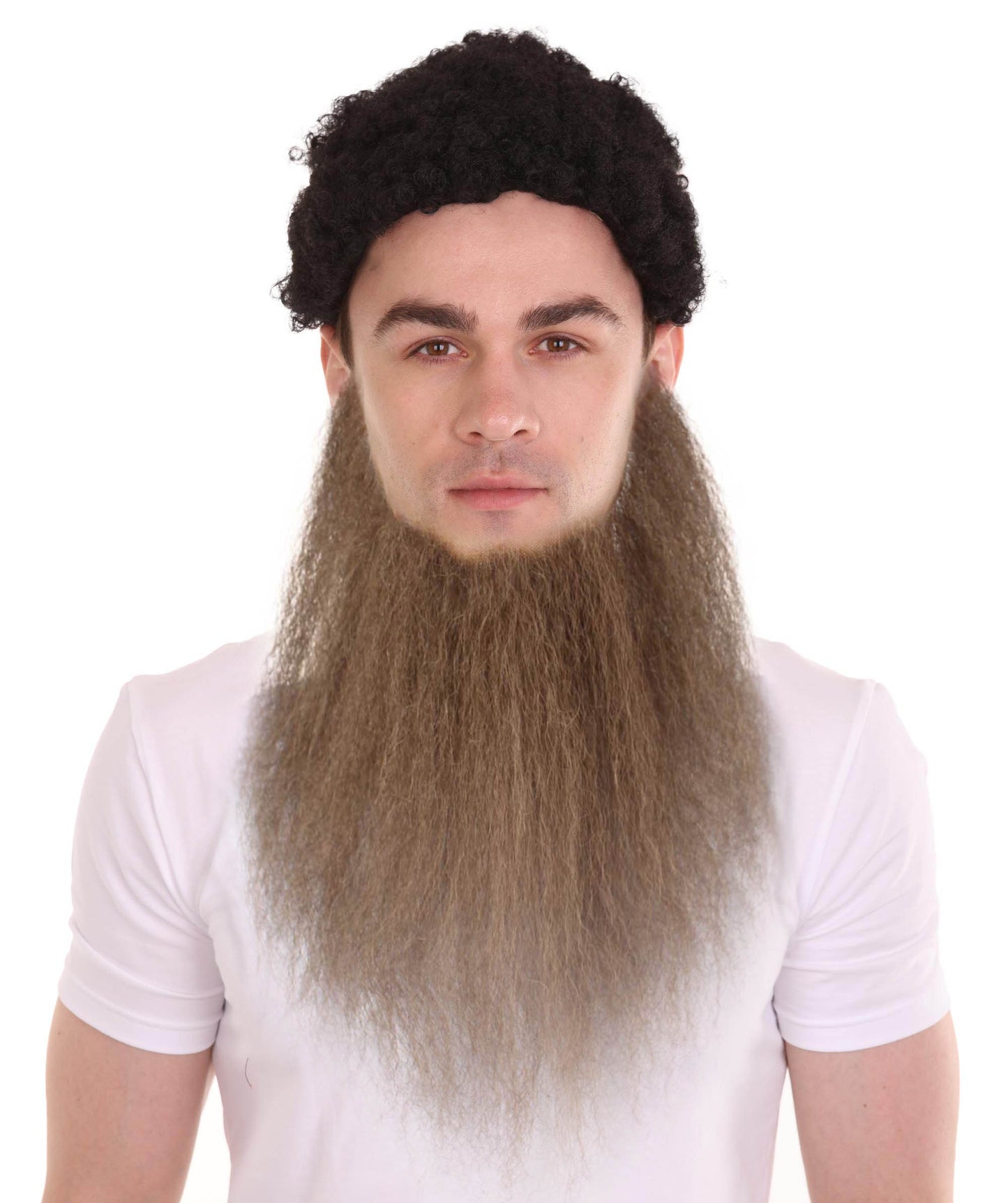 Wigs2you MU-072 メンズ 細ロングひげセット | ダークブラウン コスプレ ひげ