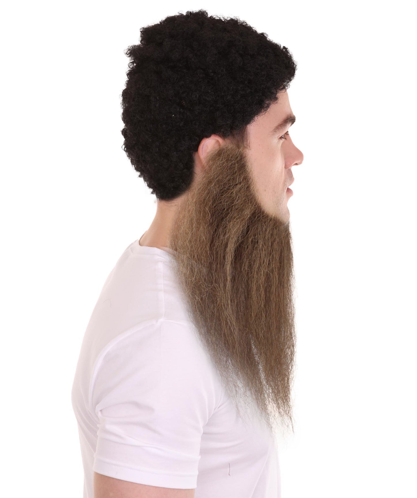 Wigs2you MU-072 メンズ 細ロングひげセット | ダークブラウン コスプレ ひげ