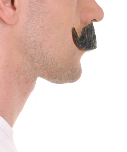 Wigs2you MU-073 メンズ ハンドルバースタイル 口ひげセット | グレー コスプレ ひげ