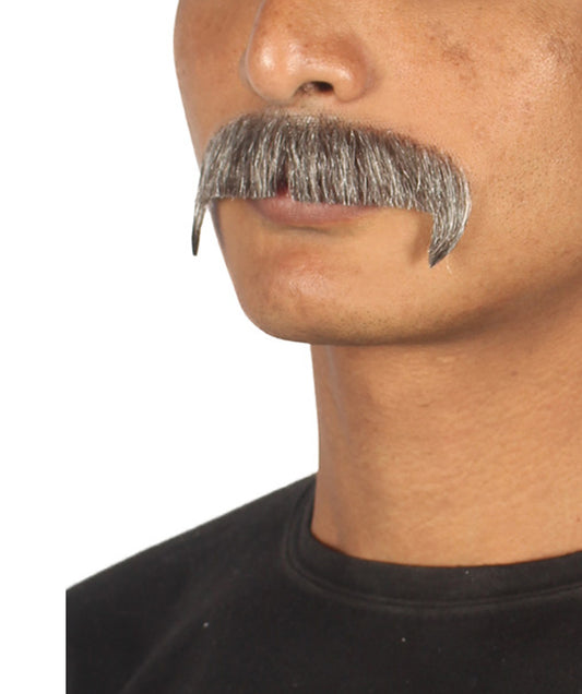 Wigs2you MU-074 メンズ スタイリッシュ 口ひげセット | ミックスブラウン コスプレ ひげ | 難燃性合成繊維