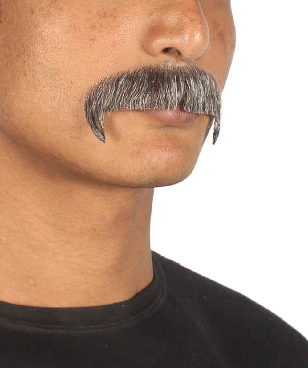 Wigs2you MU-074 メンズ スタイリッシュ 口ひげセット | ミックスブラウン コスプレ ひげ | 難燃性合成繊維