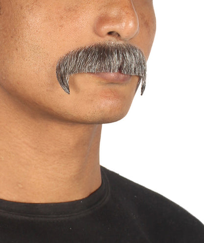 Wigs2you MU-074 メンズ スタイリッシュ 口ひげセット | ミックスブラウン コスプレ ひげ | 難燃性合成繊維