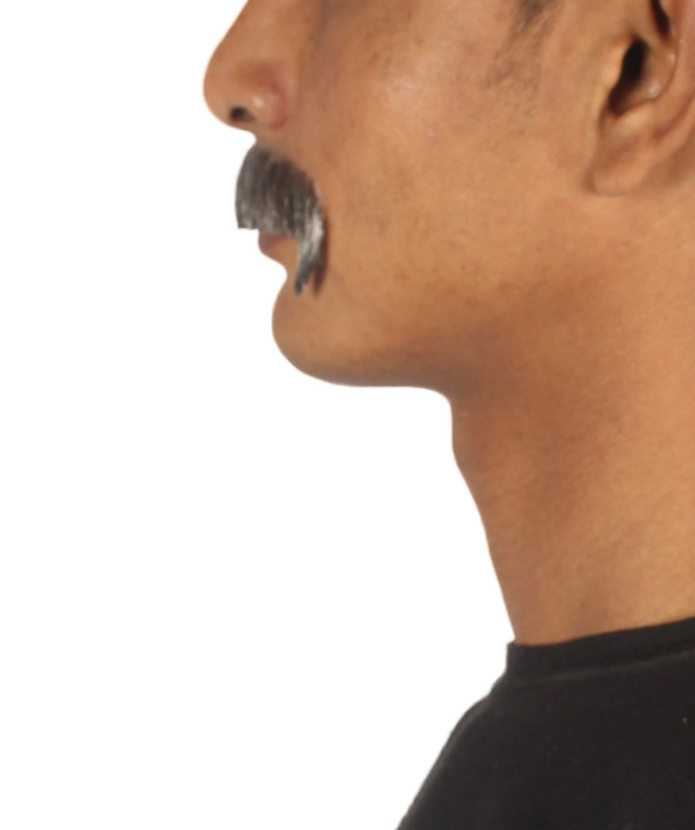 Wigs2you MU-074 メンズ スタイリッシュ 口ひげセット | ミックスブラウン コスプレ ひげ | 難燃性合成繊維