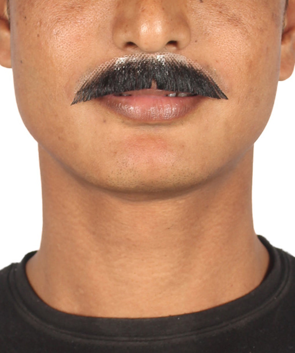 Wigs2you MU-075 メンズ スタイリッシュ 口ひげ セット | 黒 コスプレ ひげ