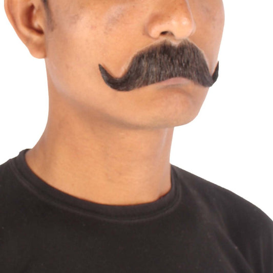 Wigs2you MU-076 メンズ インペリアル人毛口ひげ | 黒ひげ