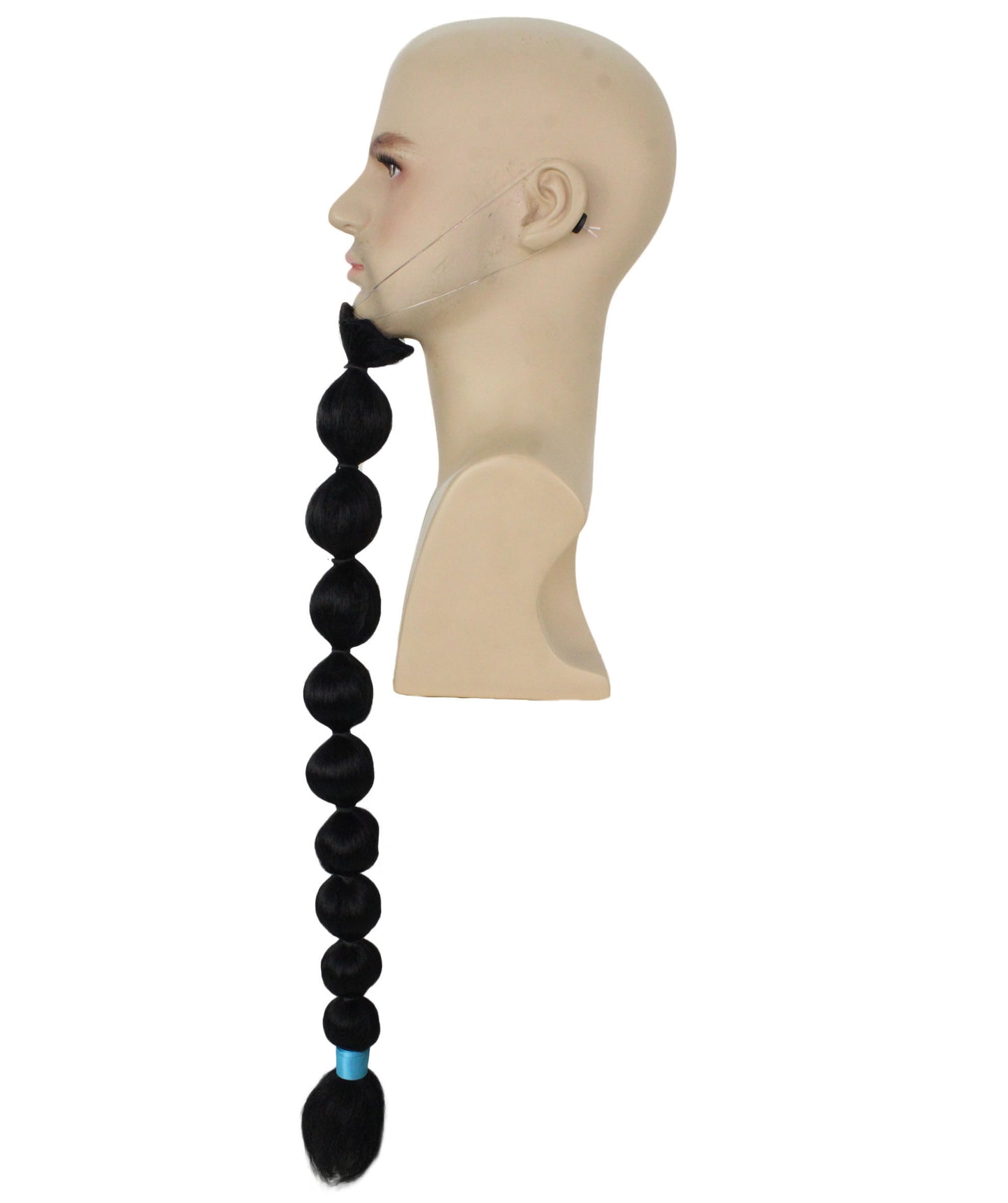 Wigs2you MU-077 大人用 メンズ アニメ 漫画 海軍提督 21インチ ロング 編み込み ヤギひげ 口ひげ I ハロウィンに最適 I 難燃性合成繊維