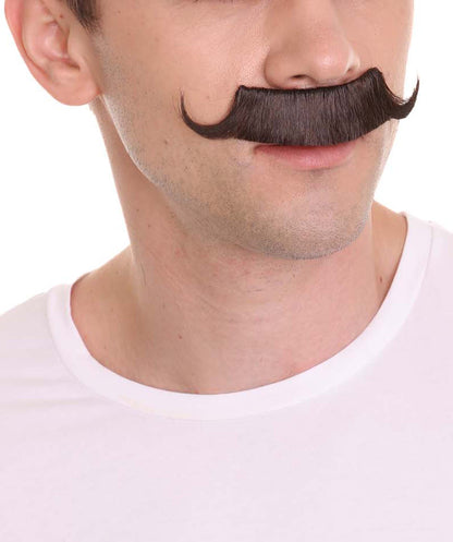 Wigs2you MU-082 大人用 メンズ メカニカルジーニアス カーリー 口ひげ ブラウン