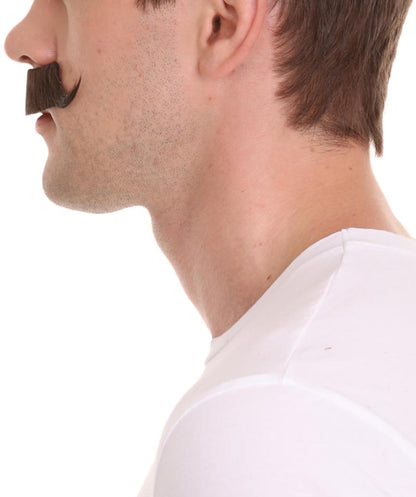 Wigs2you MU-082 大人用 メンズ メカニカルジーニアス カーリー 口ひげ ブラウン