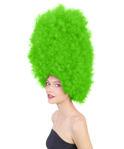 Wigs2youハロウィンパーティープレミアムレディースH-2001 着けやすい 非常に快適 スーパーサイズジャンボライムアフロウィッグ