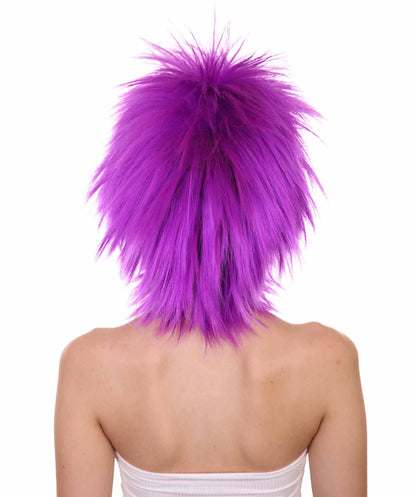 Wigs2you ハロウィンパーティープレミアムレディース H-1695 着け心地が良い とても快適 ファンキーパンク ネオンパープルウィッグ