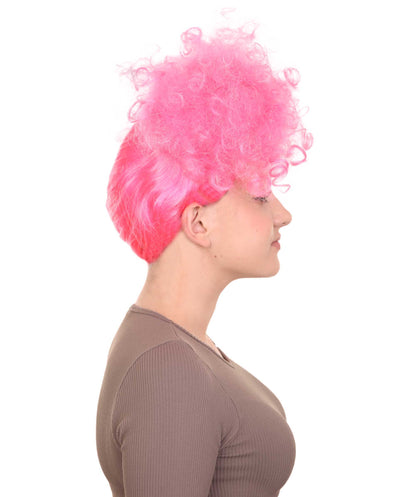 Wigs2you ハロウィンパーティープレミアムレディース H-1811 華やかに見えるピンクハーレクインウィッグ