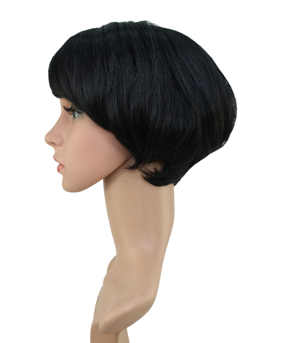 "耐熱商品☆ショートでも可愛くオシャレに♪ 丸みのあるシルエットが綺麗なショートボブスタイル♪ ウィッグネット付き♪W-554 "