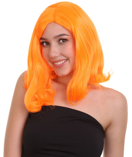 Wigs2you ハロウィン パーティー プレミアム レディース H-1271 着けやすい 快適なフィット感 パンプキン オレンジ ペイジボーイ ウィッグ