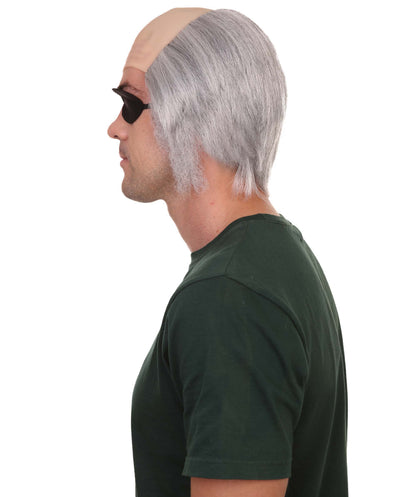 男性用「終わりでない不幸なできごと」オラフ伯爵アイパッチ付き H-4361 コスプレハロウィンウィッグ 耐炎合成繊維
