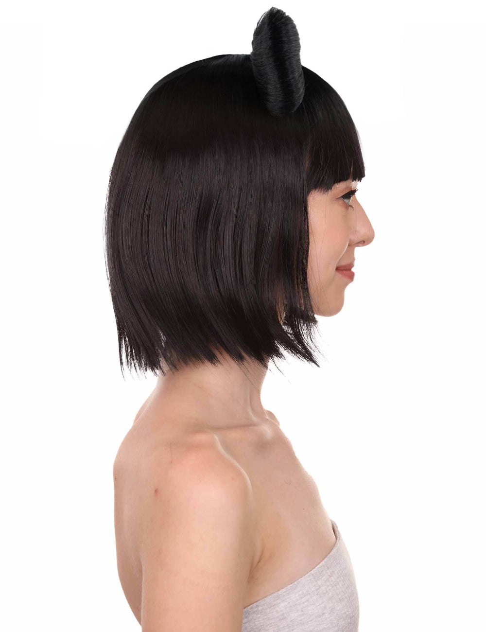 Wigs2you ハロウィンパーティープレミアムレディース H-1679 着け心地が良い とても快適 ブラック バタフライウィッグ