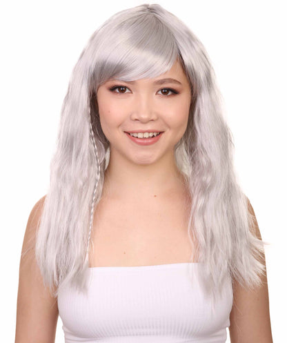 Wigs2you ハロウィンパーティープレミアムレディース H-1773 着け心地が良い とても快適 グラマラマ グレーウィッグ