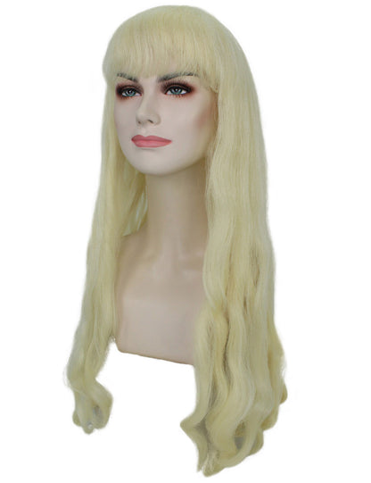 ハロウィンパーティ プレミアムレディース H-5339 ロング ソフトウェービー プラチナブロンド ウィッグ