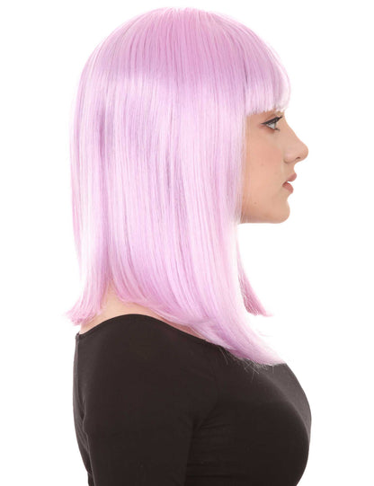 Wigs2you ハロウィン パーティー プレミアム レディース H-1381 着けやすい 快適なフィット感 ロング ボブ Lt パープル ウィッグ