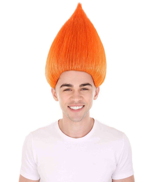 Wigs2you ハロウィンパーティープレミアム メンズ H-636 トロールズウィッグ オレンジ色