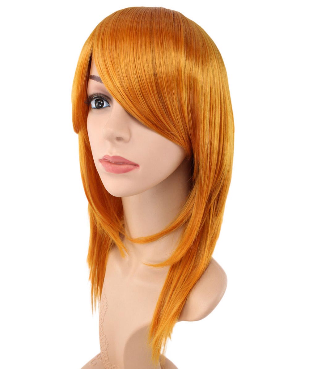 レディースファッション C-071 ロングストレート C-ワインレッド コスプレヒートスタイラブルウィッグ