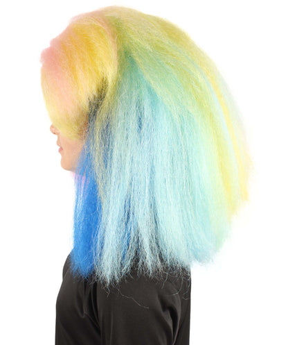 ハロウィンパーティプレミアムレディース H-5756 レインボーカットアフロウィッグ