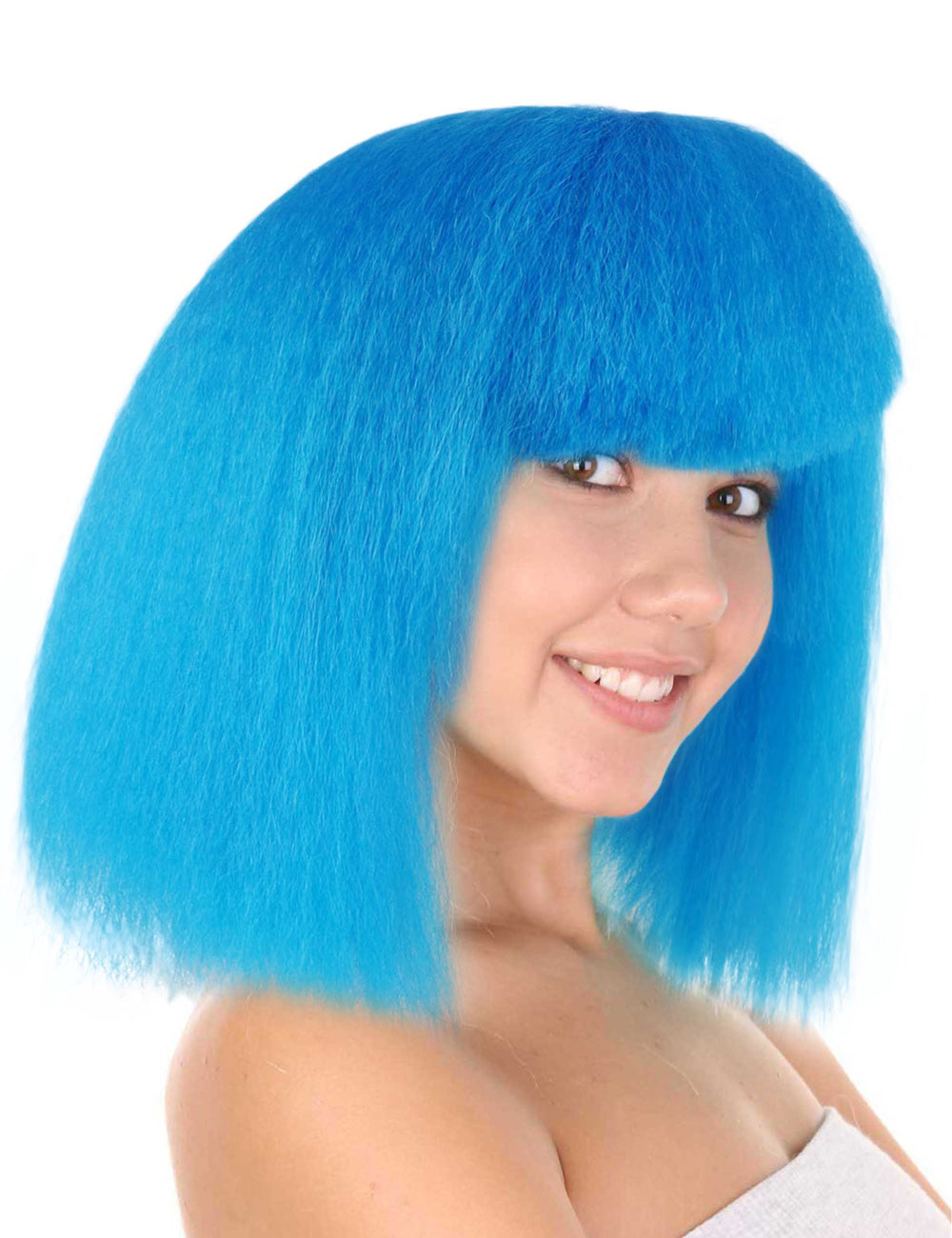Wigs2you ハロウィンパーティープレミアムレディース H-1499 美しいルックを手に入れよう！ポップスターロイヤルブルーウィッグ