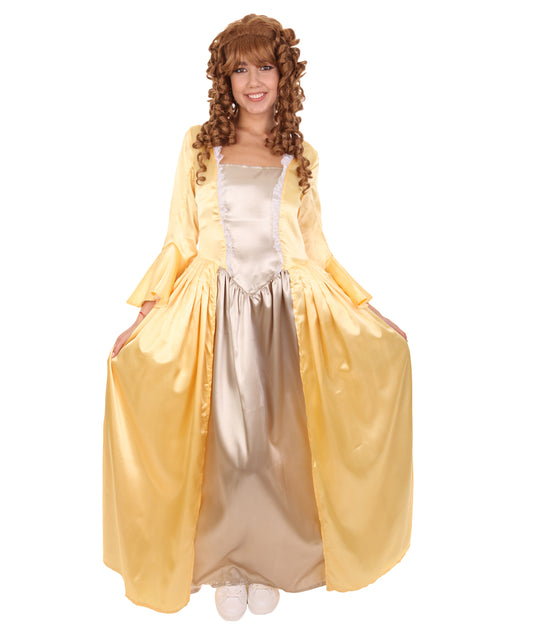 女性 JCP-159 の18世紀のロイヤルドレスコスチューム ゴールド コスプレコスチューム