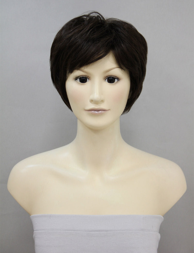 Mrs Styles 年齢 30-40 ショート Infinite Allure レイヤード ヒューマンヘア ミックス クリップイン