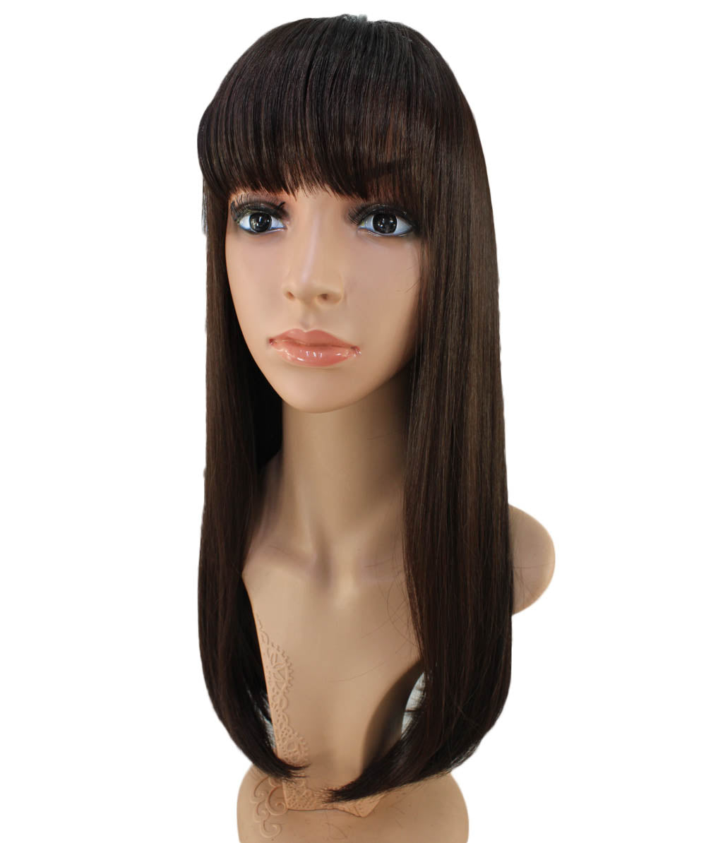 耐熱商品 ロングウィッグ みんなの憧れ！さらさらストレートでみんなの視線をくぎ付けに！ ウィッグネット付き W-553