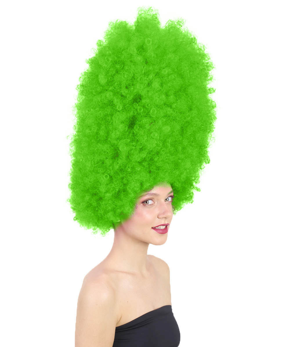 Wigs2youハロウィンパーティープレミアムレディースH-2001 着けやすい 非常に快適 スーパーサイズジャンボライムアフロウィッグ