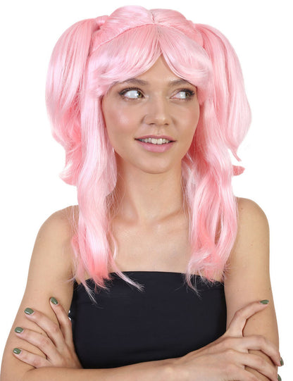 Wigs2you ハロウィンパーティー プレミアム レディース H-752 ドリー ピグテール ウィッグ ソフトピンク色