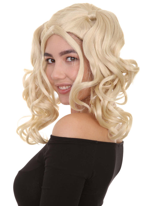 Wigs2you ハロウィンパーティー プレミアム レディース H-762 ドリー ピグテール ウィッグ ブロンドカラー