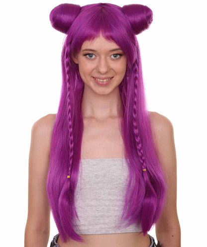 ハロウィンパーティープレミアムレディ H-5437 ダブルバンズアニメロングウィッグ