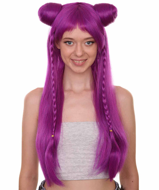 ハロウィンパーティープレミアムレディ H-5437 ダブルバンズアニメロングウィッグ