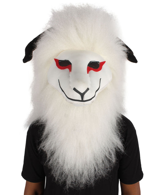  Unisex H-6199 Black & White African Unicorn Mask Perfect for Halloween and Cosplay Flame-retardant Synthetic Fiber