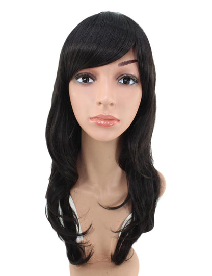 強すぎないカールがとっても上品！耐熱素材なのでアレンジ自由自在！ ウィッグネット付き W-541
